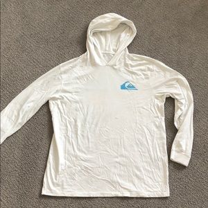 White t shirt hoodie quicksilver